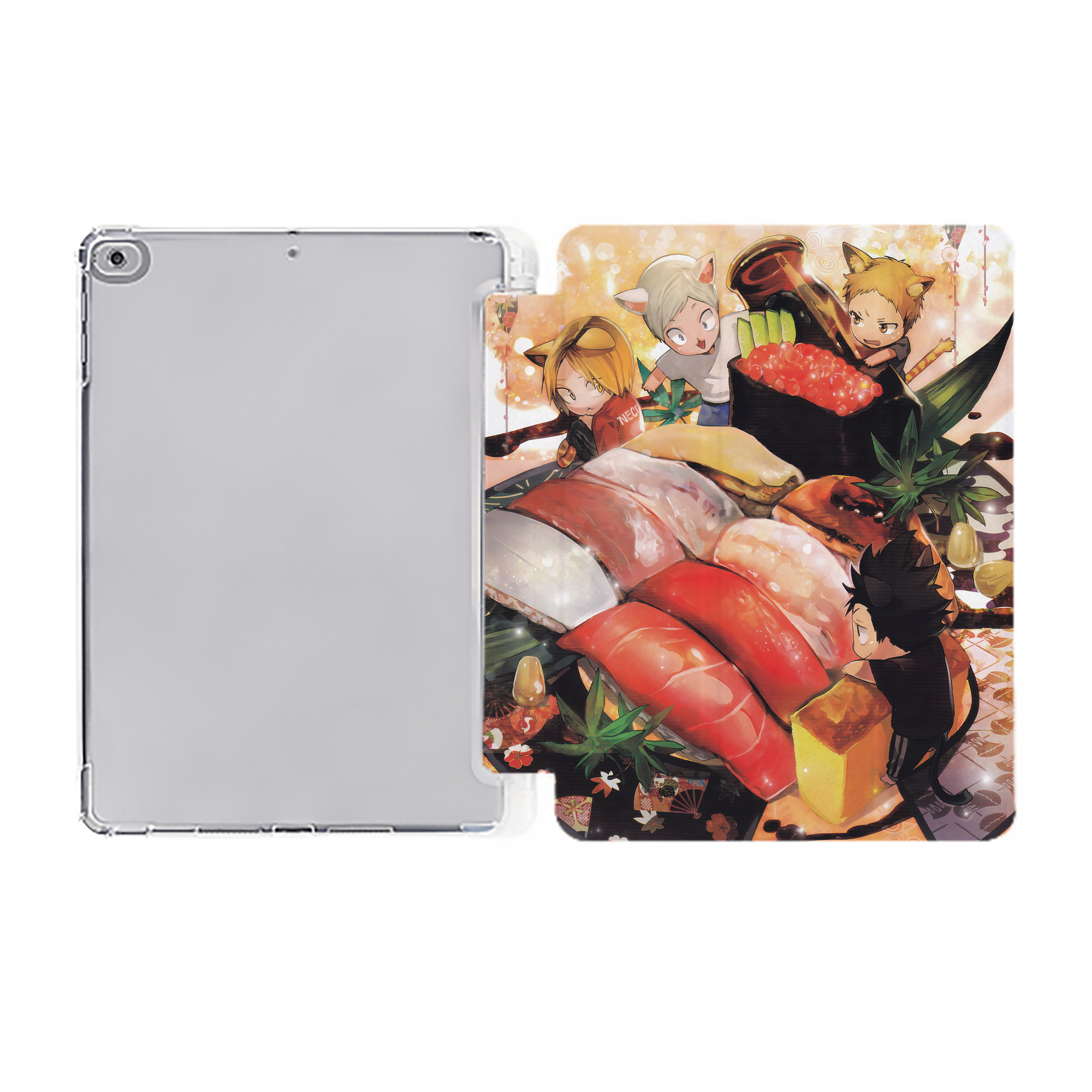 （画像用） ハイキュー!! Haikyu!! IPad ケース ペン収納付き 三つ折りスタンド PUレザー×シリコン 対応機種9.5/10.5/10.9インチ
